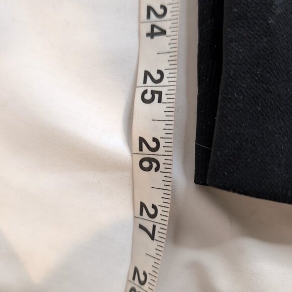 Wilfred Aritzia Women's Black Wide Leg Trousers/Pants White Stripe, Size 8 - Picture 8 of 8